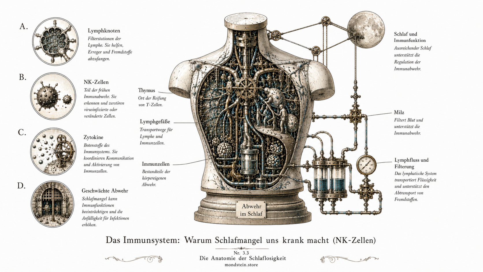 Schlaf und Immunsystem: Wie Schlafmangel uns krank macht | MONDSTEIN